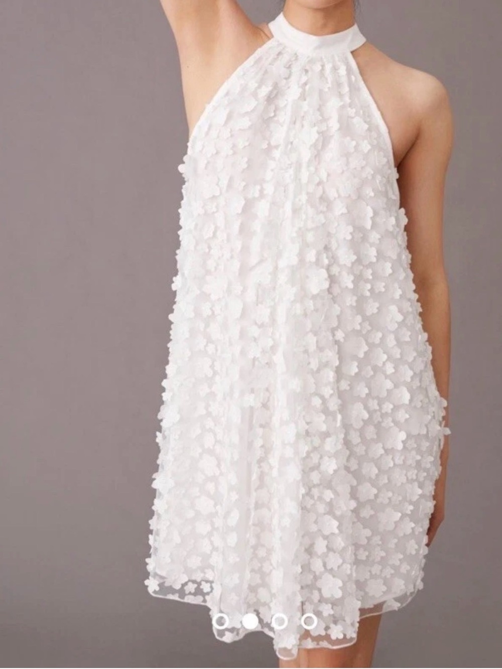 Eva Franco Halter Swing Mini Dress- Bridal